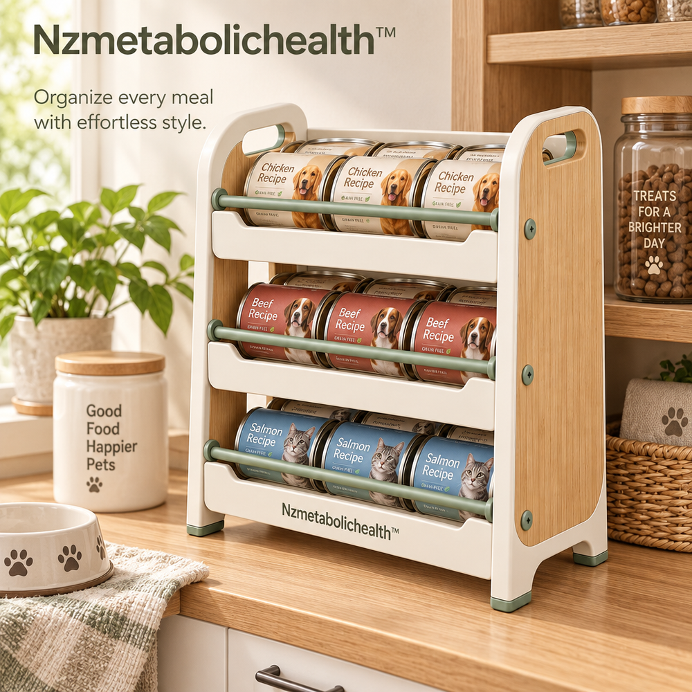 Nzmetabolichealth™ Pet Food Can Organizer Rack